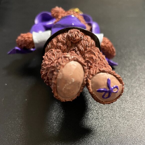 Limited Edition Purple Joy Wish Bear Christmas Ornament 2000 VINTAGE - Picture 4 of 7